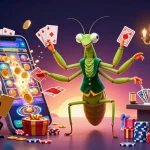 Menggambarkan slot gacor asia dengan karakter unik dalam suasana kasino yang meriah dan dinamis.